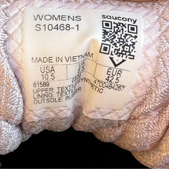 Saucony Everun Echelon 7 Slate Pink Size 10.5 - Picture 9 of 10